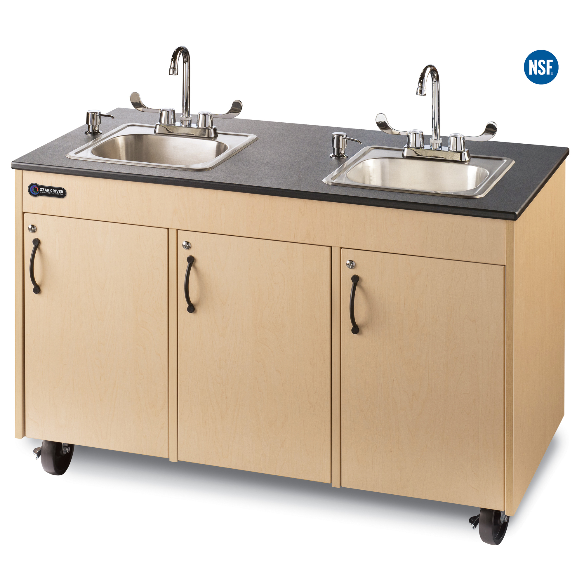 Ozark River Holdings, LLC, Portable sink, child hght, double basin, Model# Lil' Delux
